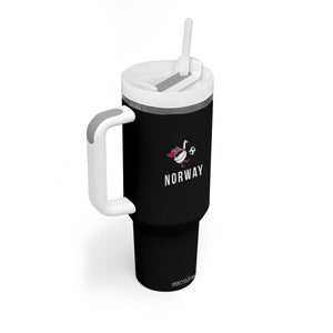 Norway Football Tumbler With Handle Silly Goose Soccer Fan Support