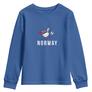 Norway Football Youth Sweatshirt Silly Goose Soccer Fan Support