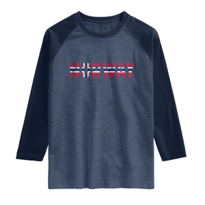 Norge Norway Norwegian Flag Raglan Shirt