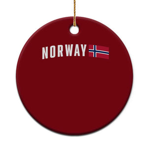 Norwegian Pride Flag Norway Great Gift Ceramic Ornament