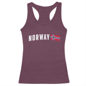 Norwegian Pride Flag Norway Great Gift Racerback Tank Top
