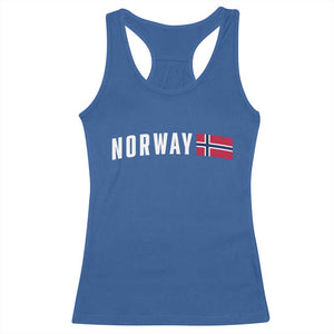 Norwegian Pride Flag Norway Great Gift Racerback Tank Top