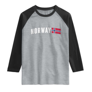 Norwegian Pride Flag Norway Great Gift Raglan Shirt