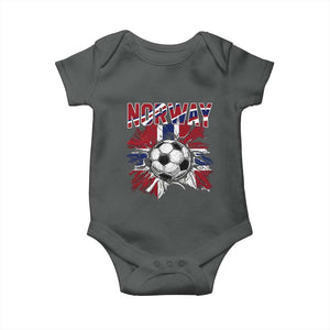 Norway Soccer Fan Baby Onesie Norwegian Football Supporter Fan Gift