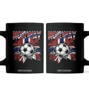 Norway Soccer Fan Coffee Mug Norwegian Football Supporter Fan Gift
