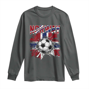Norway Soccer Fan Long Sleeve Shirt Norwegian Football Supporter Fan Gift