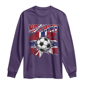 Norway Soccer Fan Long Sleeve Shirt Norwegian Football Supporter Fan Gift