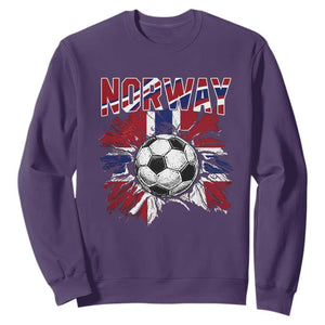 Norway Soccer Fan Sweatshirt Norwegian Football Supporter Fan Gift