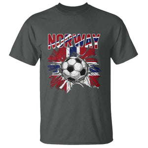 Norway Soccer Fan T Shirt Norwegian Football Supporter Fan Gift