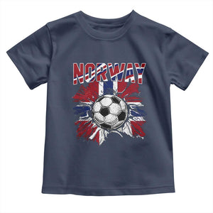 Norway Soccer Fan Toddler T Shirt Norwegian Football Supporter Fan Gift