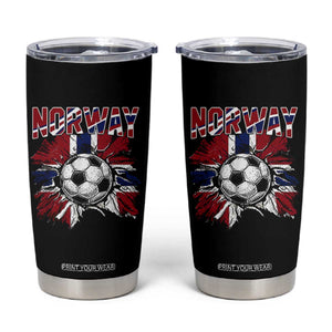 Norway Soccer Fan Tumbler Cup Norwegian Football Supporter Fan Gift