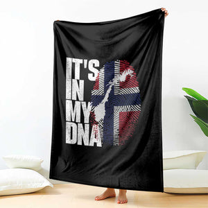 It's in My DNA Throw Blanket Norwegian Norway Map Flag Pride