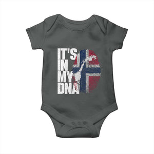 It's in My DNA Baby Onesie Norwegian Norway Map Flag Pride