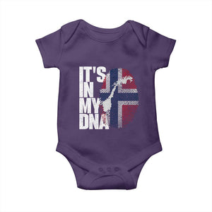 It's in My DNA Baby Onesie Norwegian Norway Map Flag Pride