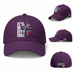 It's in My DNA Baseball Cap Norwegian Norway Map Flag Pride