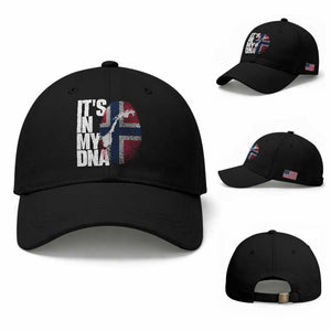 It's in My DNA Baseball Cap Norwegian Norway Map Flag Pride