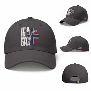It's in My DNA Baseball Cap Norwegian Norway Map Flag Pride