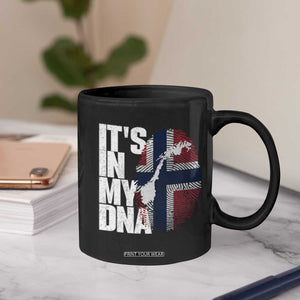 It's in My DNA Coffee Mug Norwegian Norway Map Flag Pride