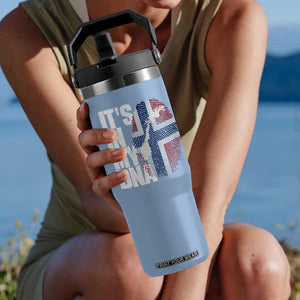 It's in My DNA Flip Straw Tumbler Norwegian Norway Map Flag Pride