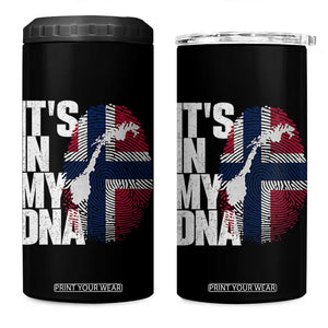 It's in My DNA 4 in 1 Can Cooler Tumbler Norwegian Norway Map Flag Pride