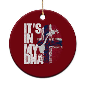 It's in My DNA Ceramic Ornament Norwegian Norway Map Flag Pride