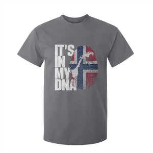 It's in My DNA T Shirt For Kid Norwegian Norway Map Flag Pride