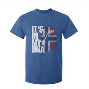 It's in My DNA T Shirt For Kid Norwegian Norway Map Flag Pride