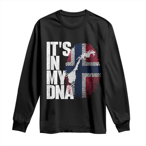 It's in My DNA Long Sleeve Shirt Norwegian Norway Map Flag Pride