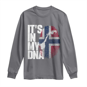It's in My DNA Long Sleeve Shirt Norwegian Norway Map Flag Pride