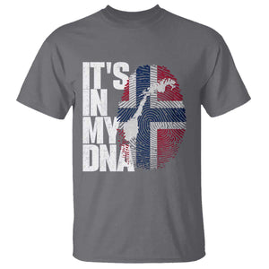 It's in My DNA T Shirt Norwegian Norway Map Flag Pride