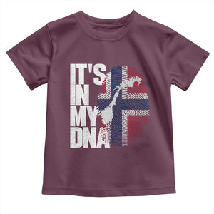 It's in My DNA Toddler T Shirt Norwegian Norway Map Flag Pride