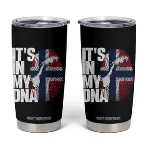 It's in My DNA Tumbler Cup Norwegian Norway Map Flag Pride