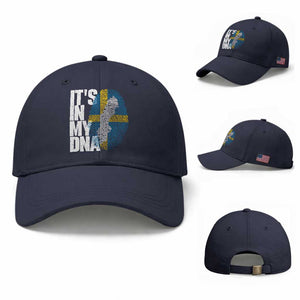 It's in My DNA Baseball Cap Sweden Sverige Swedish Map Flag