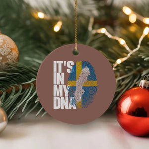 It's in My DNA Ceramic Ornament Sweden Sverige Swedish Map Flag