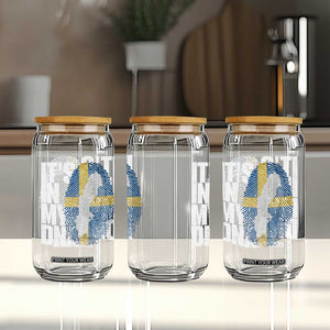 It's in My DNA Glass Can Sweden Sverige Swedish Map Flag