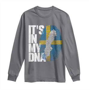 It's in My DNA Long Sleeve Shirt Sweden Sverige Swedish Map Flag