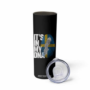It's in My DNA Skinny Tumbler Sweden Sverige Swedish Map Flag