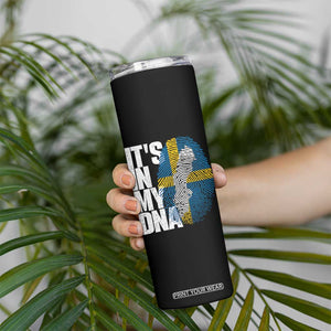 It's in My DNA Skinny Tumbler Sweden Sverige Swedish Map Flag