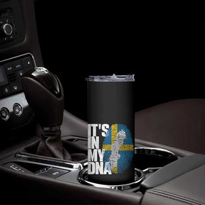 It's in My DNA Skinny Tumbler Sweden Sverige Swedish Map Flag