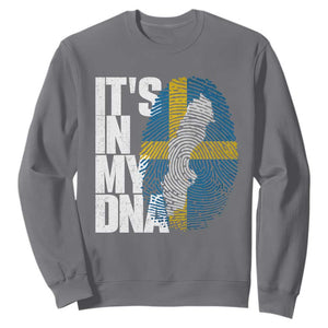 It's in My DNA Sweatshirt Sweden Sverige Swedish Map Flag