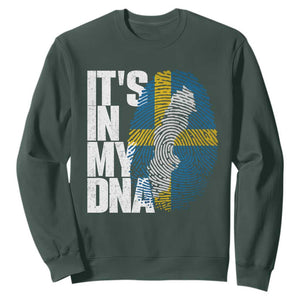 It's in My DNA Sweatshirt Sweden Sverige Swedish Map Flag