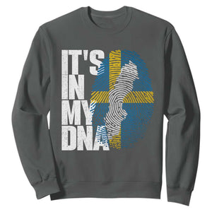 It's in My DNA Sweatshirt Sweden Sverige Swedish Map Flag
