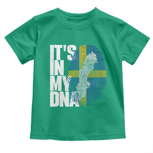 It's in My DNA Toddler T Shirt Sweden Sverige Swedish Map Flag