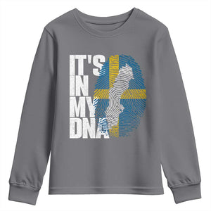 It's in My DNA Youth Sweatshirt Sweden Sverige Swedish Map Flag