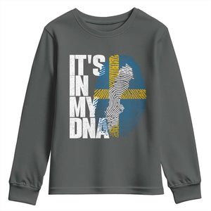 It's in My DNA Youth Sweatshirt Sweden Sverige Swedish Map Flag