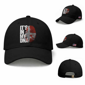 It's in My DNA Baseball Cap Denmark Map Flag Danish Gift