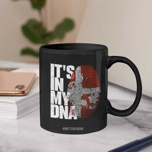 It's in My DNA Coffee Mug Denmark Map Flag Danish Gift