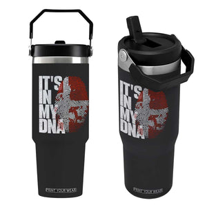 It's in My DNA Flip Straw Tumbler Denmark Map Flag Danish Gift