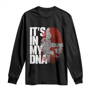 It's in My DNA Long Sleeve Shirt Denmark Map Flag Danish Gift