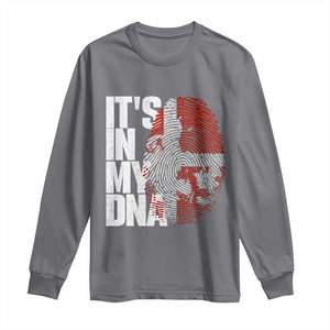 It's in My DNA Long Sleeve Shirt Denmark Map Flag Danish Gift
